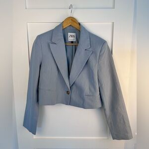Zara light blue blazer